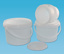 Bucket, LLG, white, PP, with lid, 1 L, 10 pcs