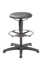 LLG-Lab chair PU foam black, foot ring, 570-850mm