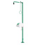 Freestanding emergency shower with face wash, bowl and lid, B-safety classicline, bottom mounting