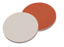 Septa, LLG, for N 13 screw caps, gummi(red)/PTFE(beige) 45 A