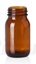 Wide neck bottles 30 ml, amber DIN 32