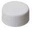 Screw cap, LLG, N 24, white PP, silicone/PTFE 45 A