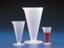 Measures, PP, conical form, gr aduated, Capacity 2