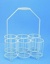 Bottle carriers, PE-coated wire, For 8 x 1000 ml
