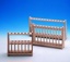 Test tube stands, wooden, two- tier, Array 2 x 9 ,