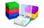 100-Well hinged storage box assorted colors