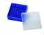 Vial storage box, LLG, PP, 4 x 4 x 1,5-2 mL, transparent, 67 x 67 mm