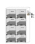 Safety Storage Cabinet, Asecos SL-CLASSIC, width 120 cm, 8 drawers w. sumps