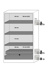 Safety Storage Cabinet, Asecos Q-CLASSIC-90, width 120 cm, 3 shelves, bottom sump