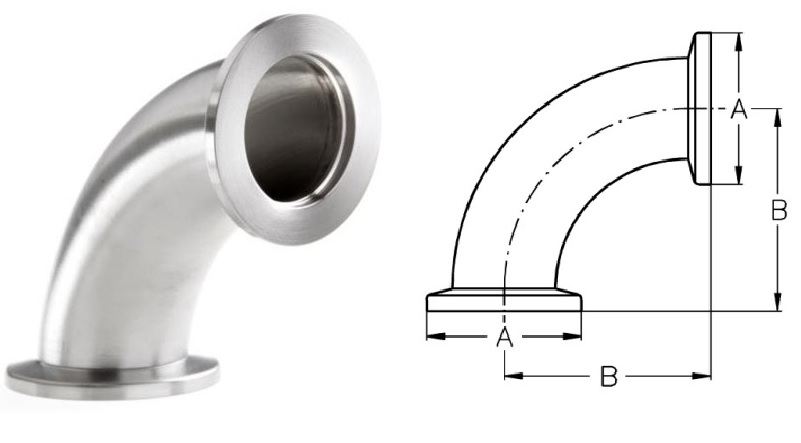 NW25 bend piece 90° SS