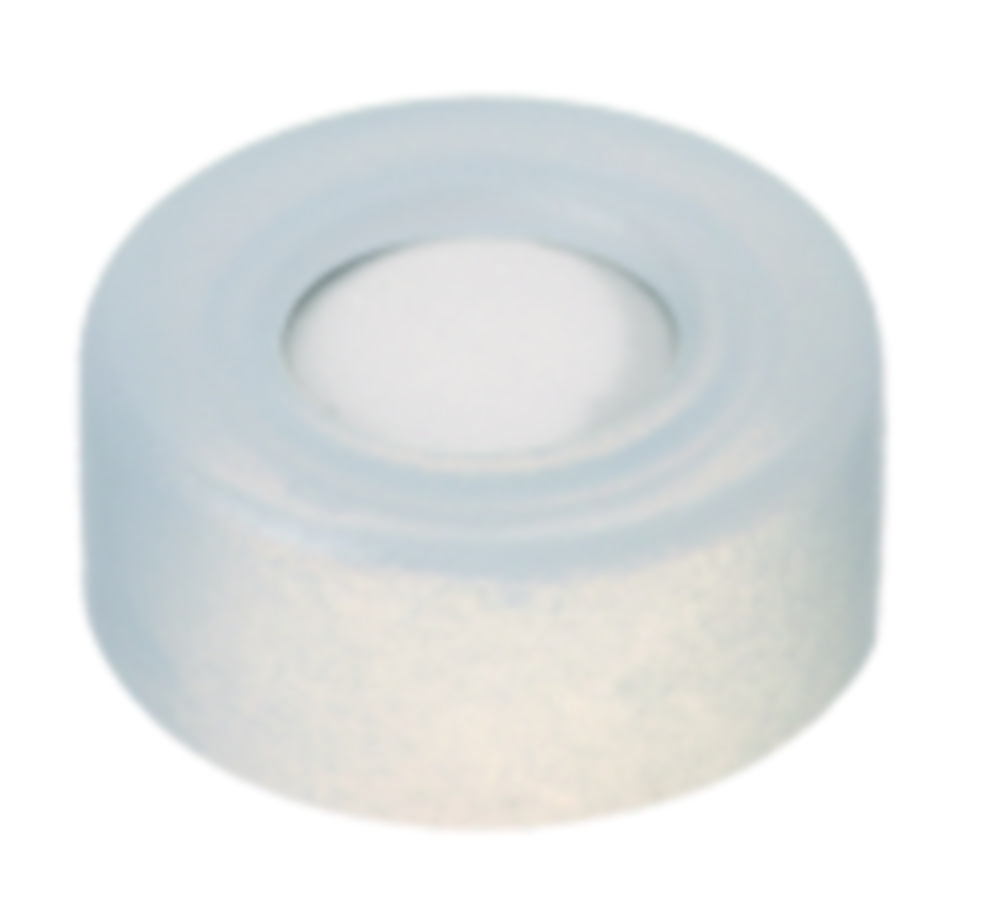Snap caps, LLG, N 11, clear PE w. hole, silicone/PTFE 45 A