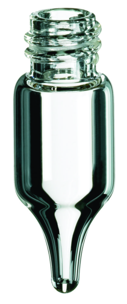 [4001563] Vials w. screw neck, LLG, N 8, small opening, conical bottom, 1,1 mL, clear