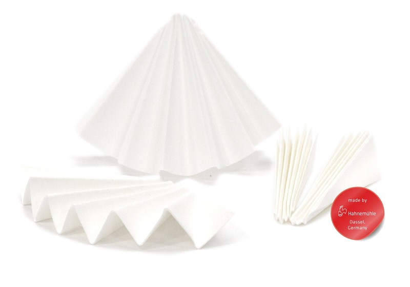 [4006207] Folded filter, Hahnemühle 2555, qualitative, Ø185 mm, for analysis of malt and beer