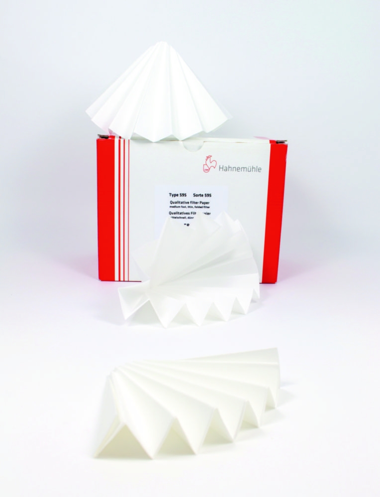 Folded filter, Hahnemühle 595, qualitative, Ø110 mm, 4-7 µm, 100 pcs