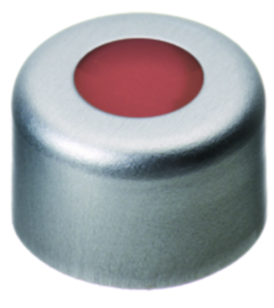 [4008200] Crimp seals, LLG, N 8, alu w. hole, silver, rubber/PTFE 45 A