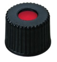 [4008207] Screw cap, LLG, N 8, black PP w. hole, PTFE/silicone/PTFE 45 A