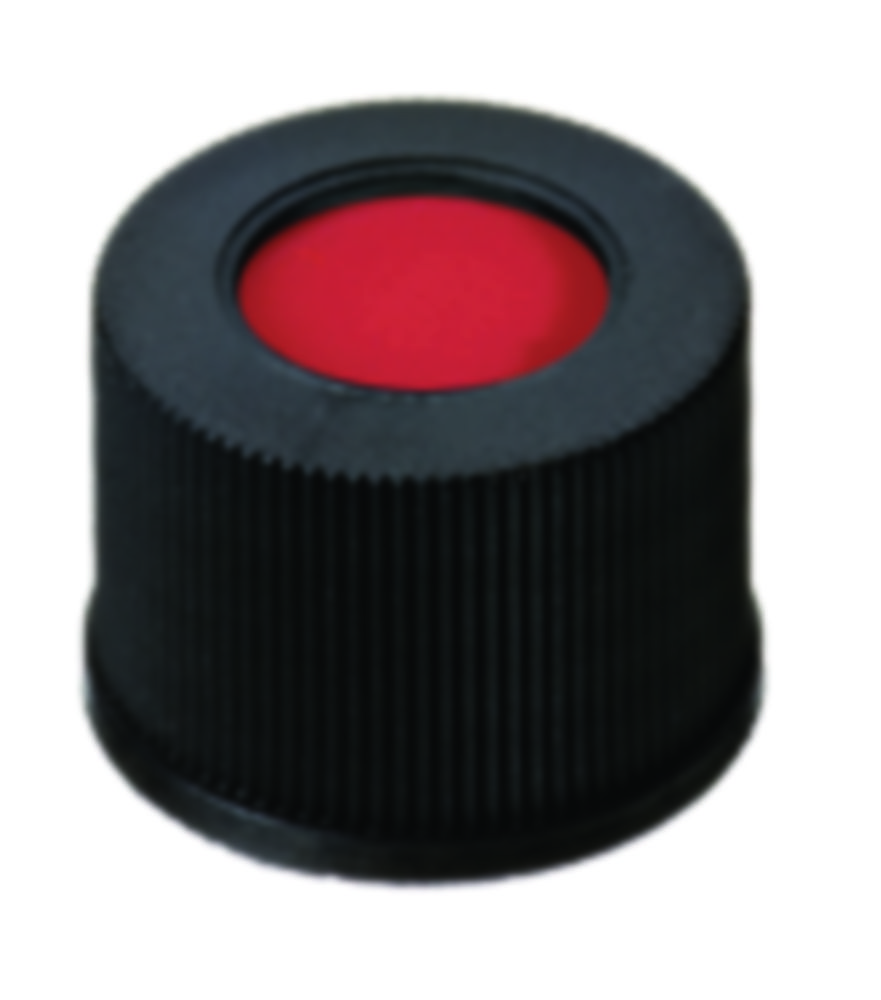 [4008236] Screw cap, LLG, N 10, black PP w. hole, PTFE/silicone/PTFE 45 A