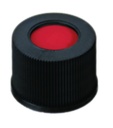 [4008236] Screw cap, LLG, N 10, black PP w. hole, PTFE/silicone/PTFE 45 A