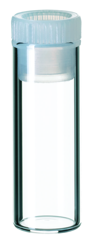 [4008248] Shell vials w. PE plug, LLG, N 12, clear, 2 mL