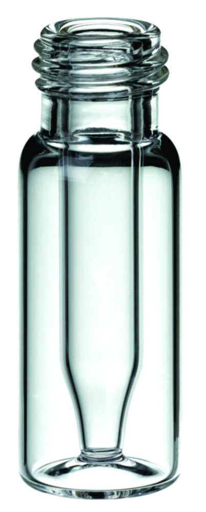 [4008250] Microvials w. screw neck, LLG, N 9 short thread, wide opening, 0,3 mL conical, clear