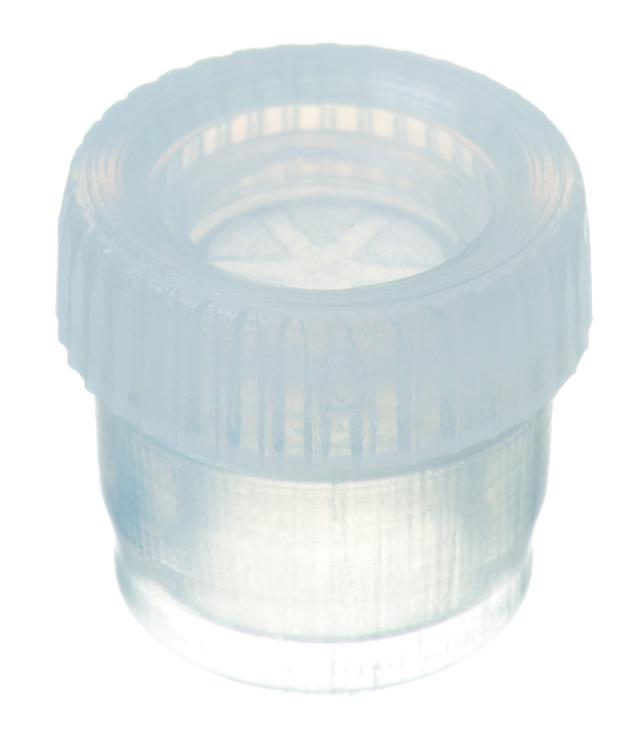 [4008265] Plug for shell vials, LLG, N 12, clear PE