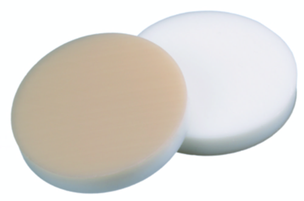 [4008291] Septa, LLG, for N 24 screw caps, silicone(white)/PTFE(beige) 45 A