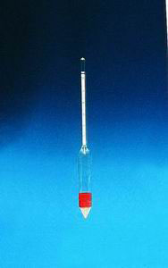 [1189609AL] Density hydrometer, GECO Gering, wo. thermometer, 1.000 - 1.200 g/cm³