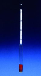 [1189671AL] Baumé hydrometer, GECO Gering, wo. thermometer, 0 - 1 °Bé