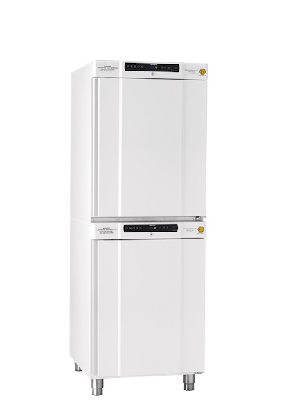 [4563008] Refr./Upright freezer, GRAM BioCompact II RR210/RF210, +2/20 and -25/-5°C, 2x125L, white