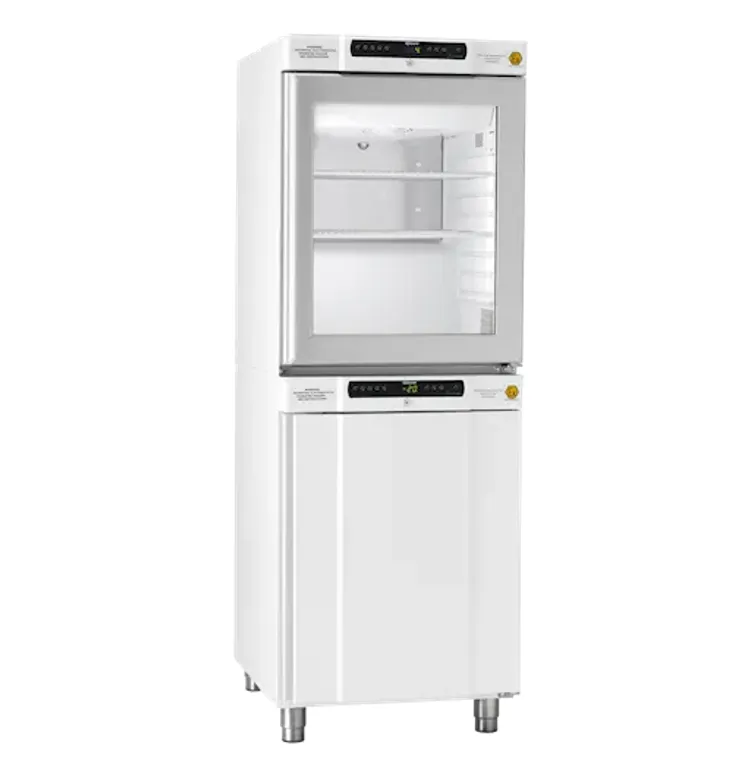 Refr./Upright freezer, GRAM BioCompact II RR210/RF210, +2/20 and -25/-5°C, 2x125L, glass door, white