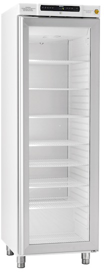 [4563022] Refrigerator, GRAM  BioCompact II 410, +2/20°C, 346 L, glass door, 6 shelves, white