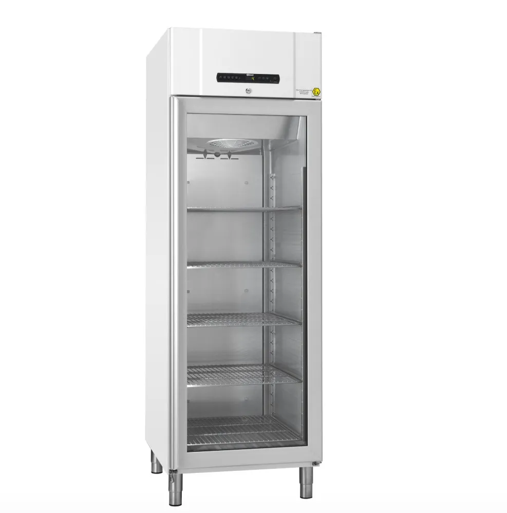 Refrigerator, GRAM BioCompact II RR610, +2/20°C, 583L, glass door, 5 shelves, white
