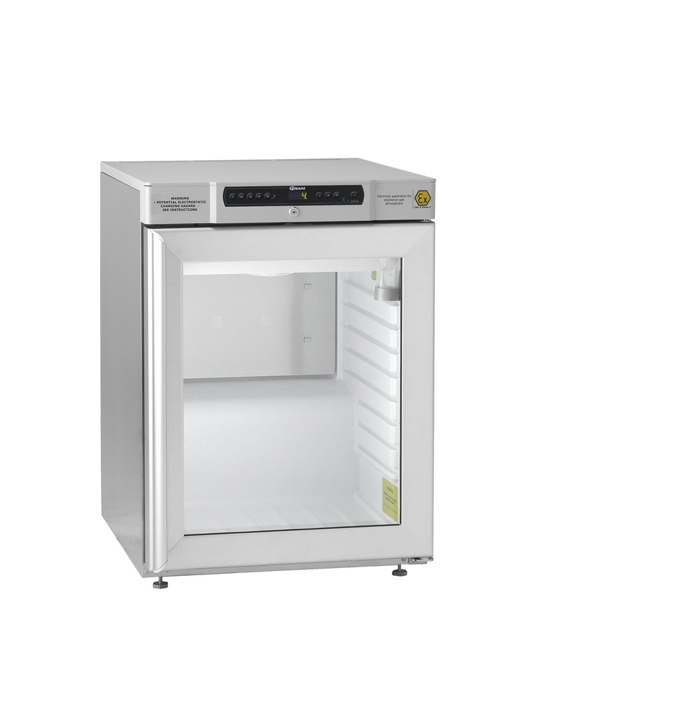 [4563040] Refrigerator, GRAM BioBasic RR210, +2/15°C, 125L, glass door, 3 shelves, white