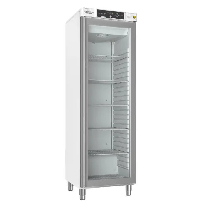 [4563042] Refrigerator, GRAM BioBasic RR410, +2/15°C, 346L, glass door, 6 shelves, white