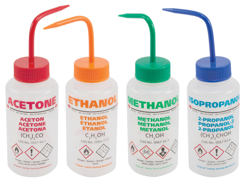 LLG vented wash bottle, Ethanol, 500 ml