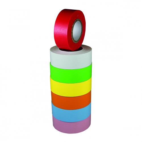 LLG label tape, 12,7 m x 12,7 mm, assorted