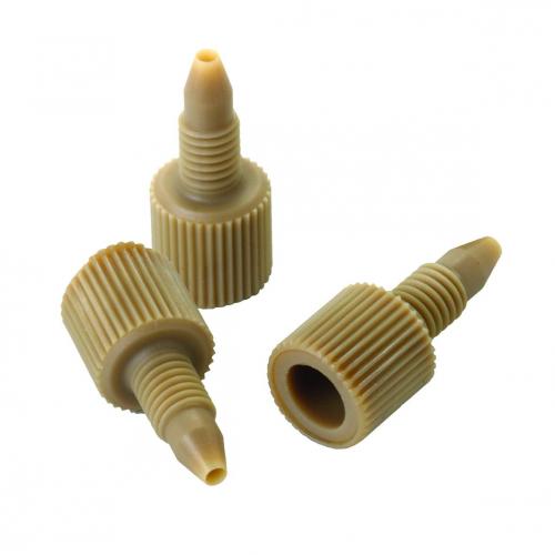 Fittings for PEEK tubing, Trajan, for HPLC, 1/16" to 10-32UNF