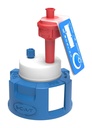 Reservoir cap, SCAT Safety Cap I V2.0, GL 45, 1 x air valve / 1 x capillary