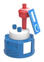 Reservoir cap, SCAT Safety Cap II V2.0, GL 45, 1 x air valve / 2 x capillary