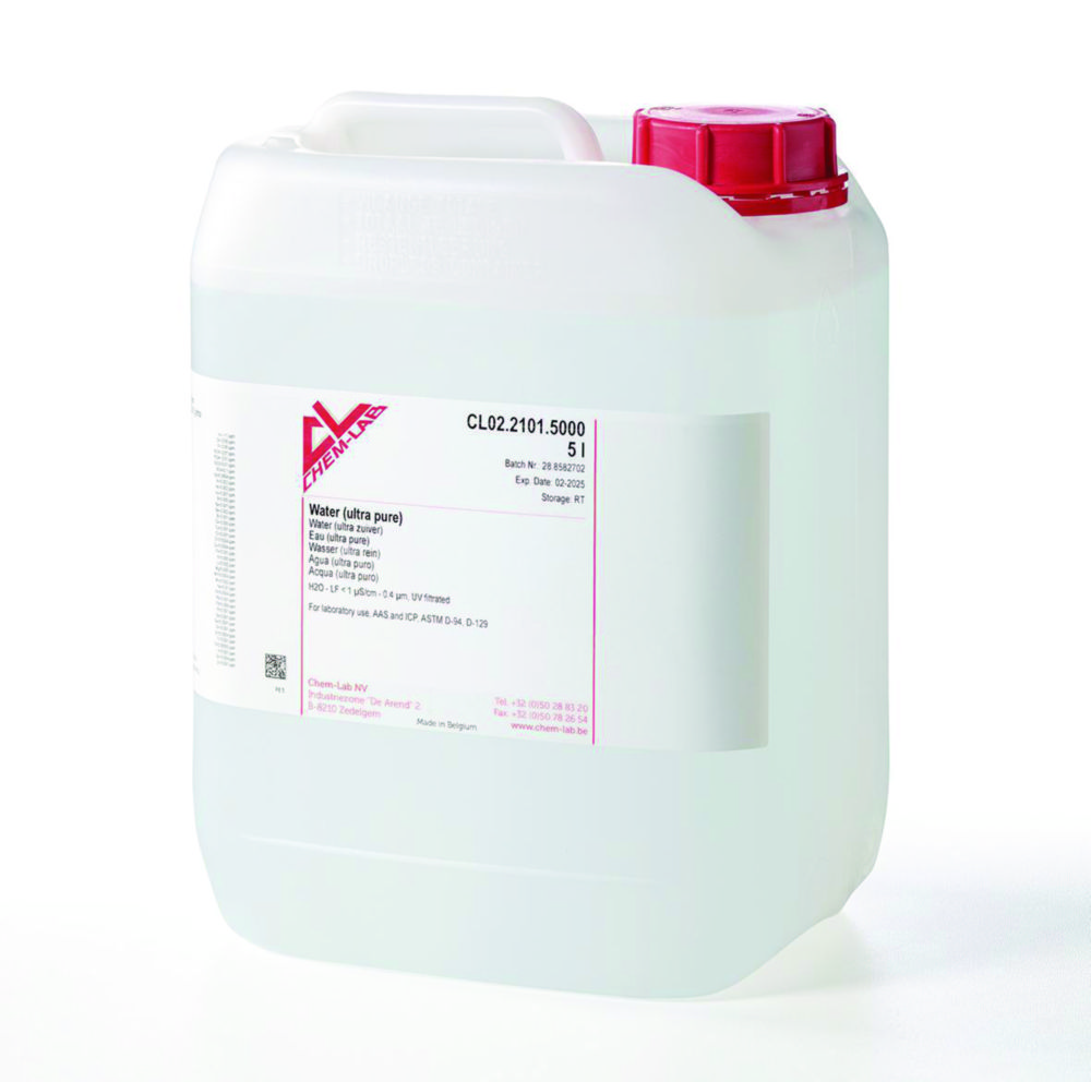 [4675028] Water, ultra pure < 1 µS/cm, 5 L