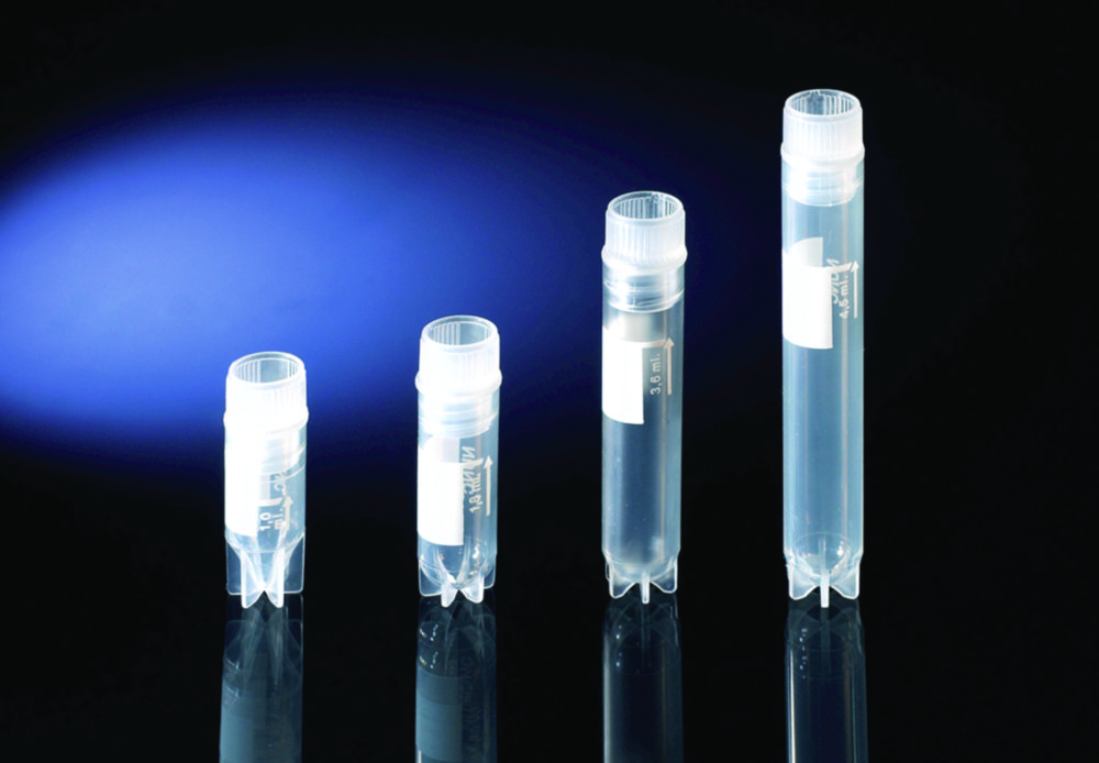 Cryotubes, Nunc, PP, sterile, internal thread, round star-shaped, 3,6 ml, 1600 pcs.