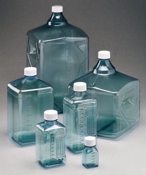 [4675593] InVitro Biotainer® bottle 10000 ml PC, light blue, PP screw-cap, sterile, pack of 2