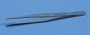 Forcep, straight, blunt, 300mm