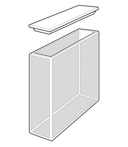 Quarts cuvette w/PTFE lid, 40 mm path, 14 ml
