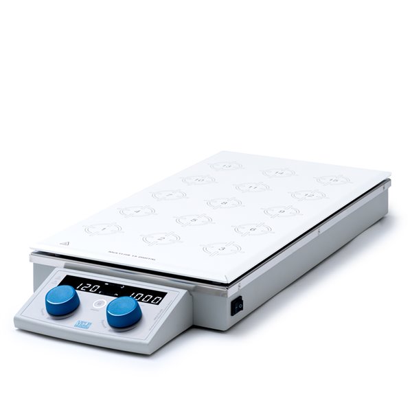 Magnetic stirrer w.hotplate MULTI-HS 15 Digital 100-1000 rpm, temp. up to 120°C