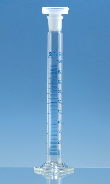 Mixing cylinders 100 ml, with hexagonal base