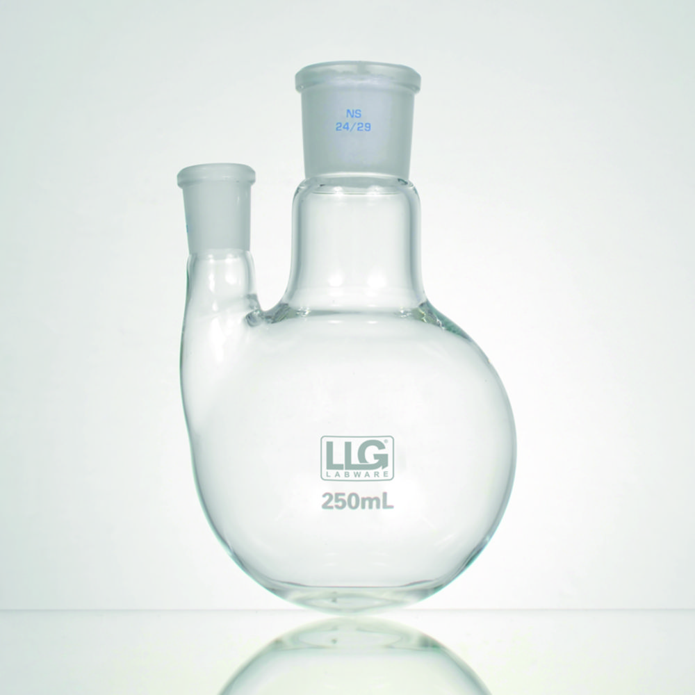 Round-bottom Flasks, Two-neck, Side Neck Angled, 1000 ml