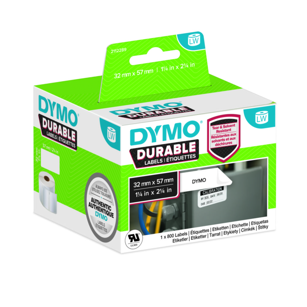 DYMO® LabelWriter Etiket, 32 x 57 mm, black on white, 800 labels
