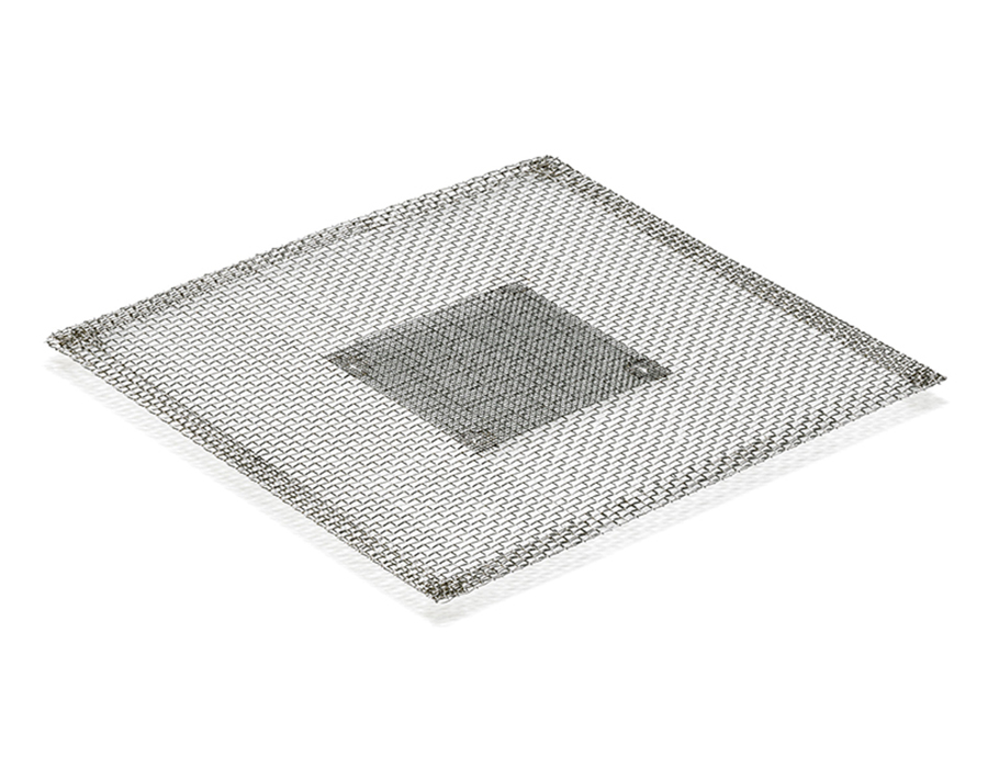 Gauze, Usbeck, with stainless steel centre, 155 x 155 mm