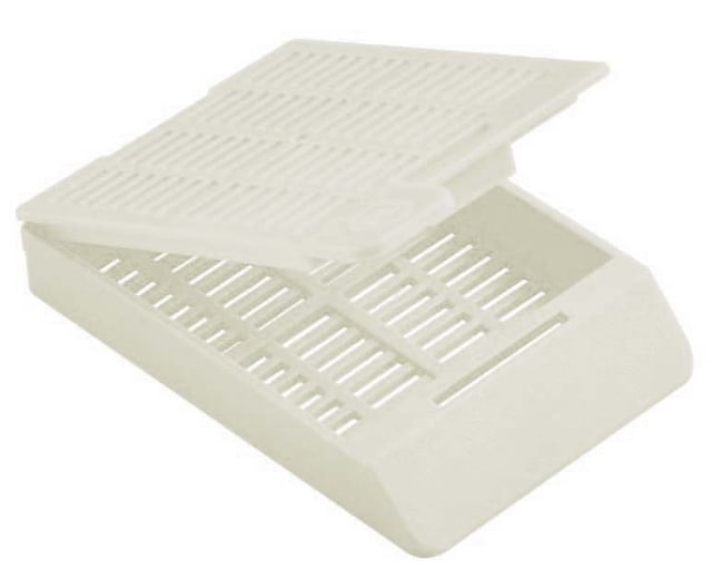 Tissue cassette incl. lid, Epredia PrintMate, w/slots, 1000 pcs, White